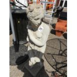 Concrete Garden Ornament - Lady - A/F