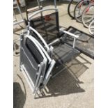 3x Folding Garden Chairs