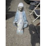 Painted Concrete Garden Ornament - Religious