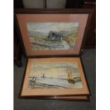 3x Framed Watercolours