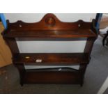 Mahogany Hanging Wall Shelves