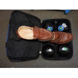 Set of Vitalite Lawn Bowls in Bag with Shoes