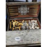 Vintage Glove Box and Chess Set