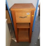 Modern Oak Bedside Cabinet with Drawer