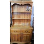 Pine Dresser with Two Drawers and Cupboard under