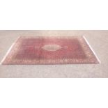 Good Quality Patterned Rug - Red Ground