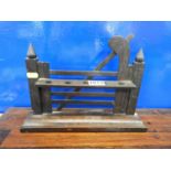 Treen Pipe Stand in the form of a Gate