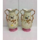 Pair of Transfer Print Vases