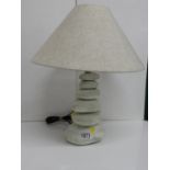 Painted Pebble Table Lamp - IN WORKING ORDER
