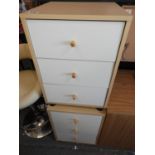 Pair of Modern Three Drawer Bedside Cabinets