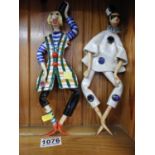 2x Figural Porcelain Wall Hangings