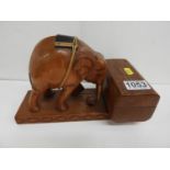 Carved Treen Cigarette Box