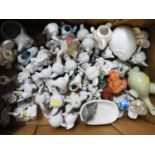 Quantity of Ceramic Elephant Ornaments