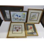 Quantity of Framed Prints and Silk Embroideries etc