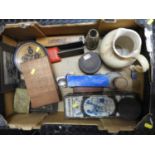 Box of Collectables - Vintage Tins and Cutlery etc