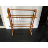 Light Wood Towel Rail