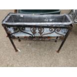 Lead Lined Wrought Iron Garden Planter