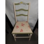 Painted Ladder Back Dining Chair