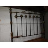 Brass and Cast Iron Headboard