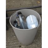 Plastic Bin and Contents - Chemicals