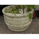 Circular Concrete Garden Planter