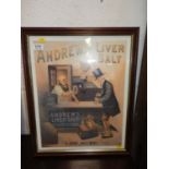 4x Framed Vintage Advertising Prints