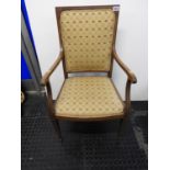 Carver Dining Chair with Upholstered Seat