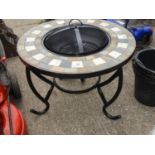 Circular Tile Topped Fire Pit
