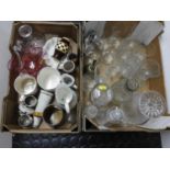 Box of China and Box of Glassware