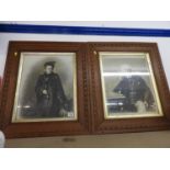 Pair of Framed Vintage Photographs - Portraits