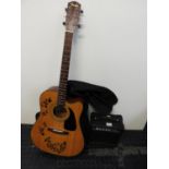 Fender Electric Acoustic Guitar, Practice Amp, Bag, Strap and Lead