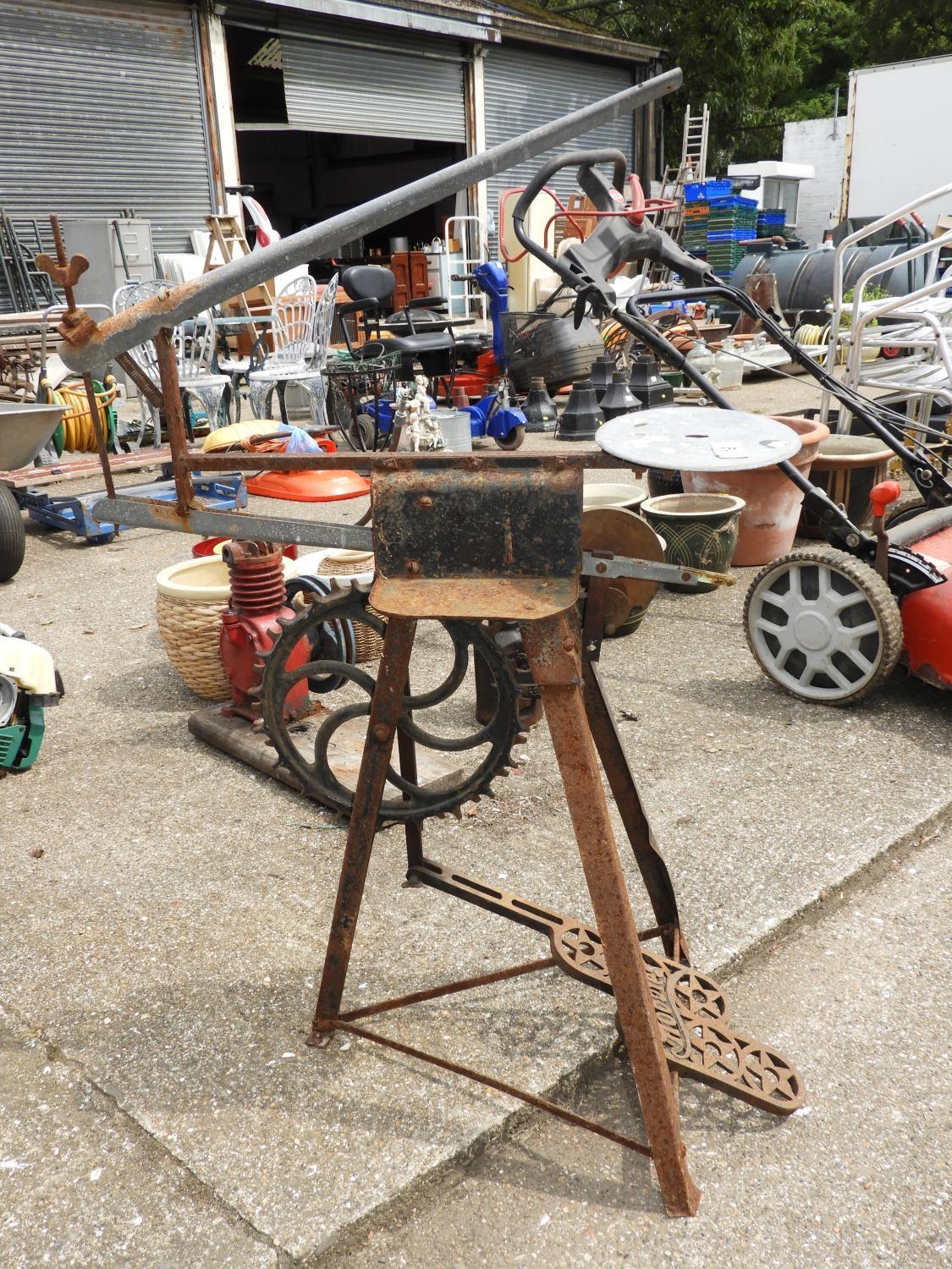 Old Hobbies Treadle Operated Saw