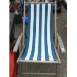 Folding Retro Wooden Sun Lounger