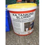 Tub of KA Tanking Slurry