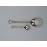 Sheffield Silver Teaspoon and Sheffield Silver Mustard Spoon