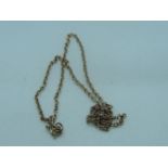 9ct Rose Gold Belcher Link Chain - 4 grams