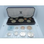 2x Sets of Proof New Zealand Coins - Pre Decimal 1965 and Decimal 1967