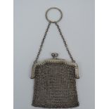 Birmingham Sterling Silver Chain Mail Purse - 45 grams