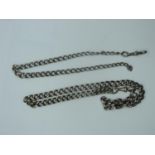 2x Sterling Silver Watch Chains - 56 grams