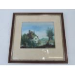 Signed Framed Richard Constable Watercolour - Visible Picture 8.25" x 6.75"
