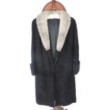 Good Quality Vintage 'Barbara Frost' Astrakhan Coat with Grey Fur Collar