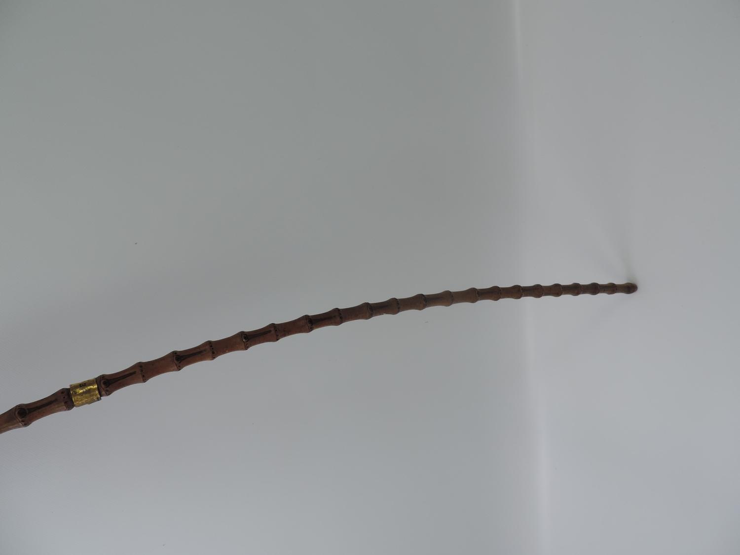 Vintage Bamboo Walking Cane/Swagger Stick - Image 5 of 6