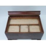 Victorian Rosewood Jewellery Box with Lift Out Tray Insert