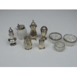 Quantity of Hallmarked Silver Cruet Items to Include Pepper Pots, Salts etc