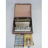 Cased Hohner Verdi IIIM Accordian