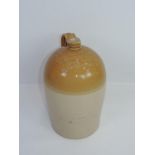 Large Stoneware Flagon Yeo Dennis & Co Quay Place Barnstaple - Damage to Lip