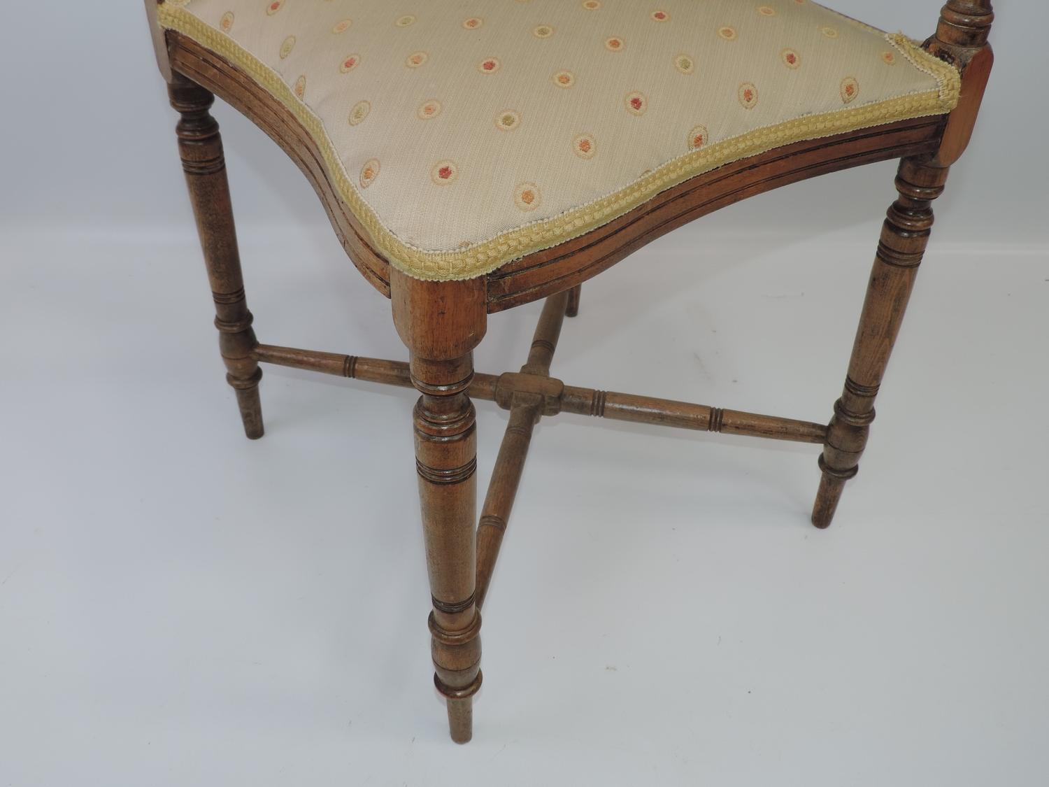 Edwardian Mahogany Corner Chair - Image 3 of 3