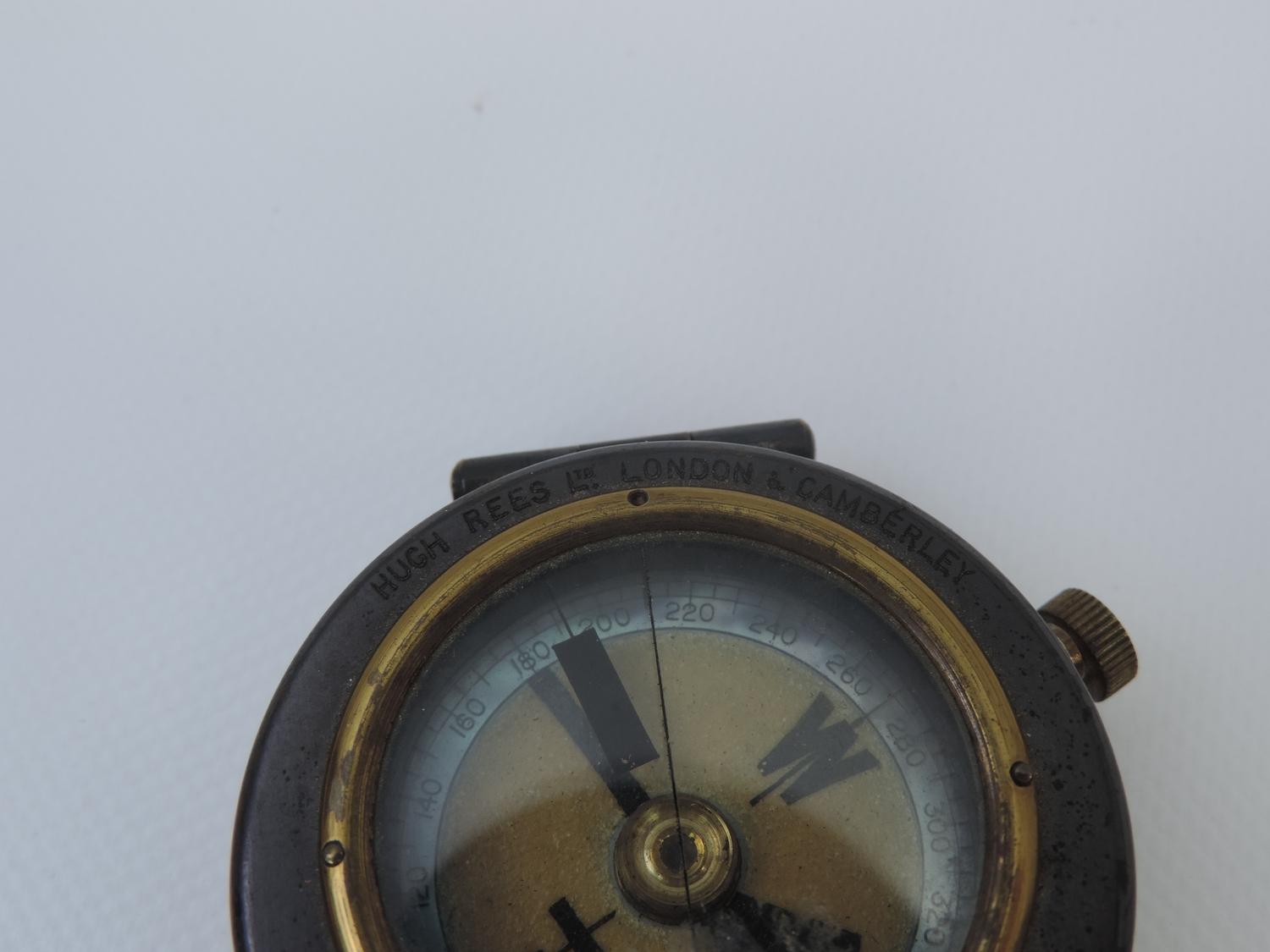 WWI Mother of Pearl Faced Compass - Hugh Rees London and Camberley - Image 5 of 6