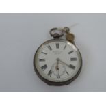 Sterling Silver Pocket Watch - In Working Order