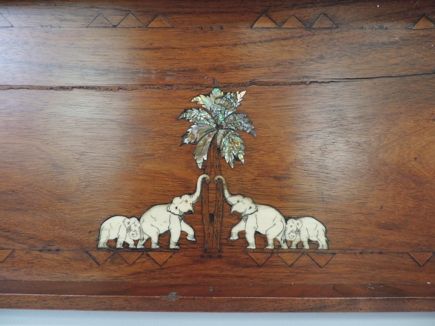 Treen Tray Inlaid with Ivory and Abalone - Image 2 of 5